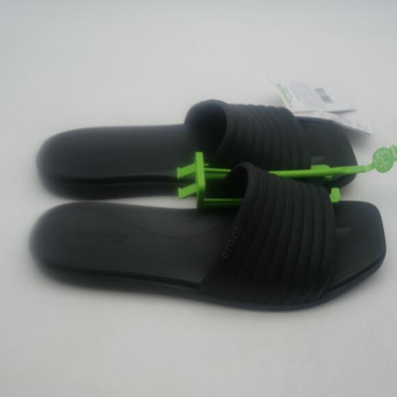NEW Crocs Miami Sandals Slides BLACK Open Toe Women's 11 - Picture 4 of 8